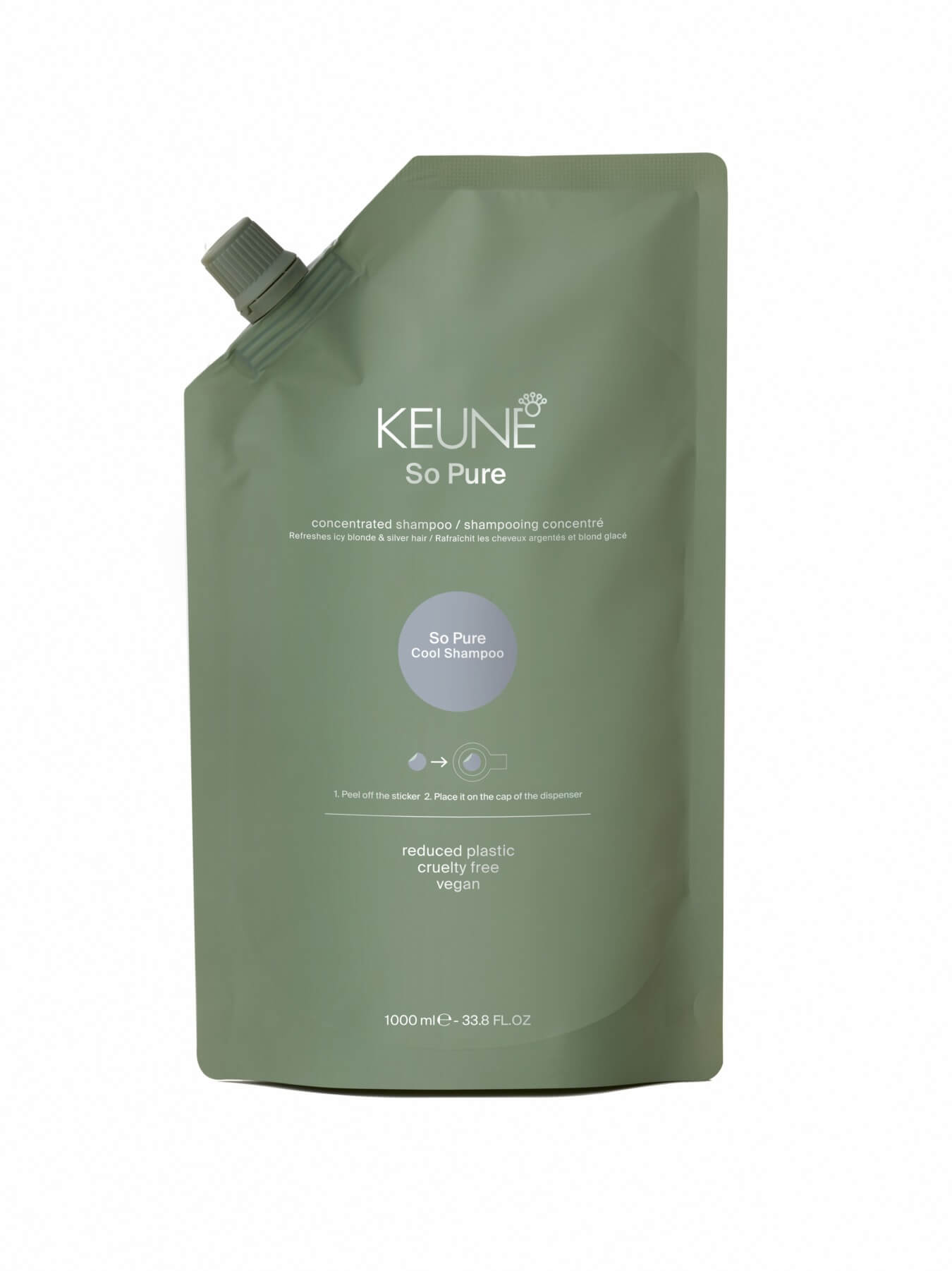 Keune So Pure Cool shampoo 1000ml bij Hardy's Keuze in de webshop